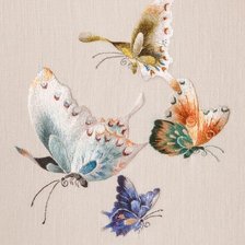 Схема вышивки «бабочки»