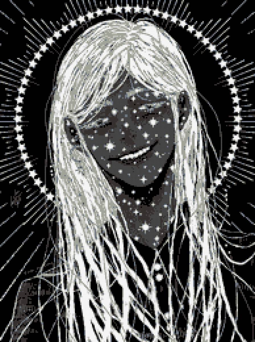 девушка - девушка, черно-белые, портрет, нарисованные - предпросмотр