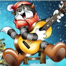 Схема вышивки «Кот Матроскин»