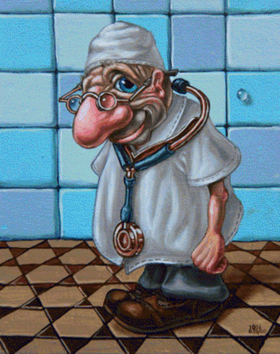 Victor Molev.ЗОЛОТОЙ СТЕТОСКОП - картины - предпросмотр