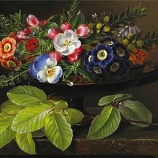 Схема вышивки «цветы»