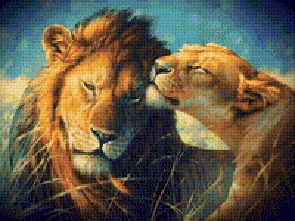 Львы - верность, любовь, нежность, львы - предпросмотр