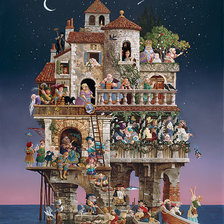 Схема вышивки «Суеверия.James Christensen»