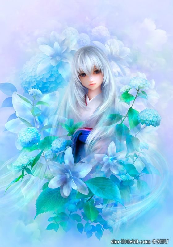 Фея Цветы - фэнтези, фея, цветы, девушка - оригинал