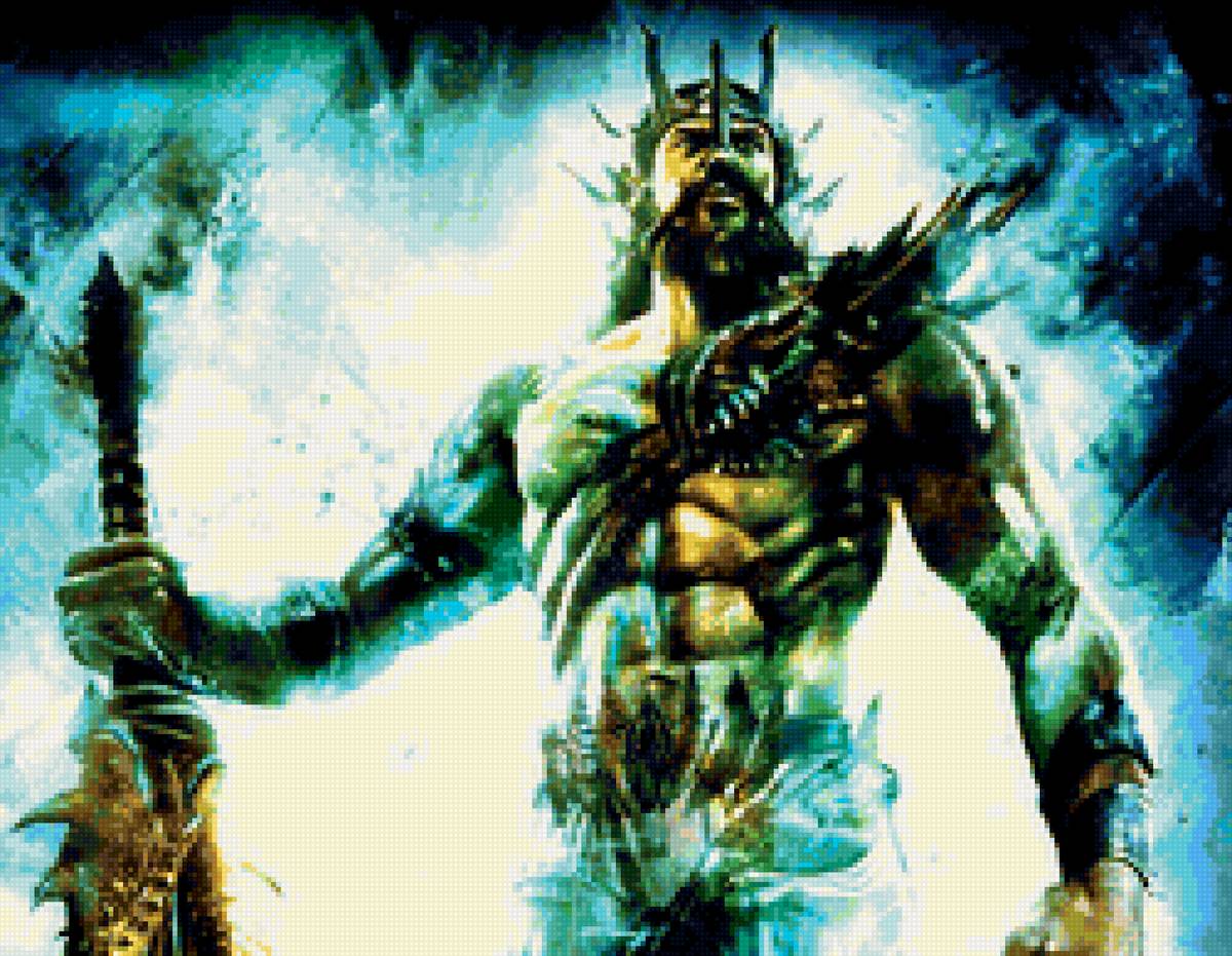 Посейдон - воин, мужчина, посейдон - предпросмотр