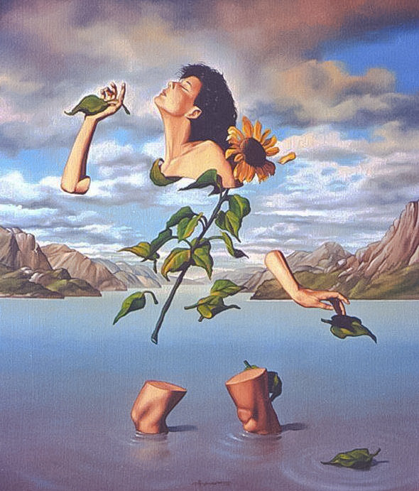 Sunflower. - josé roosevelt painter.surrealistic. - оригинал