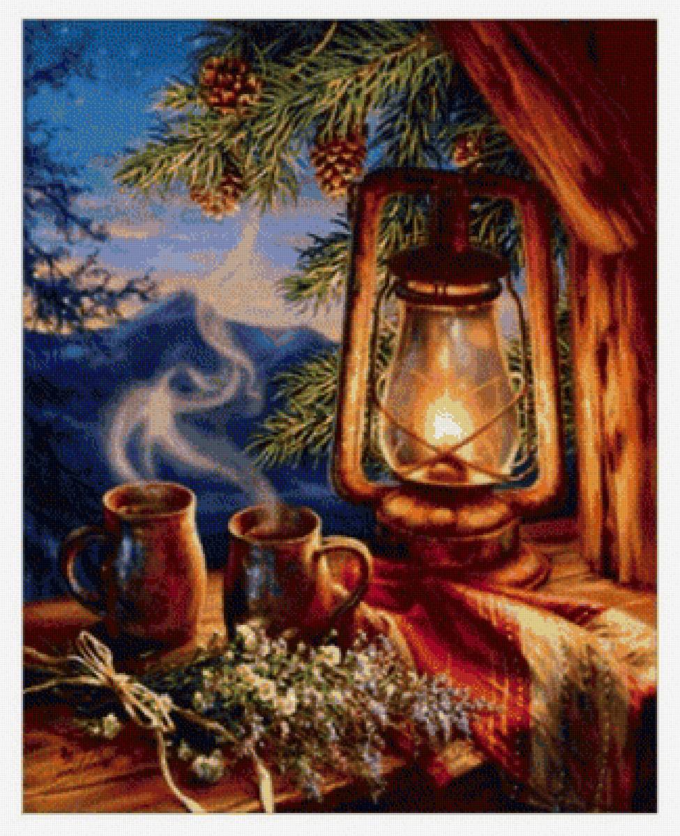 Летний вечер - натюрморт - предпросмотр