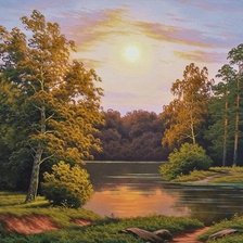 Схема вышивки «пейзаж»