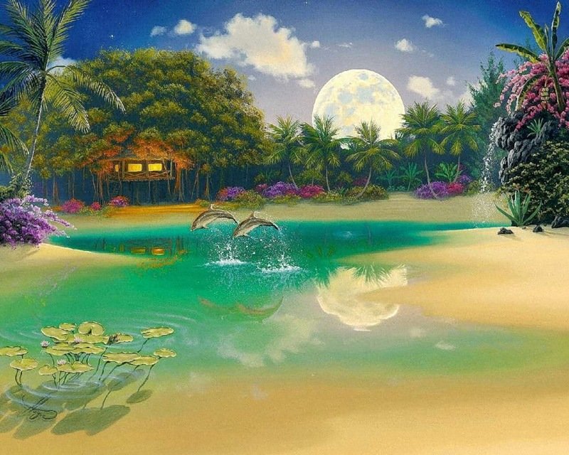 Домик - дом, природа пейзаж - оригинал