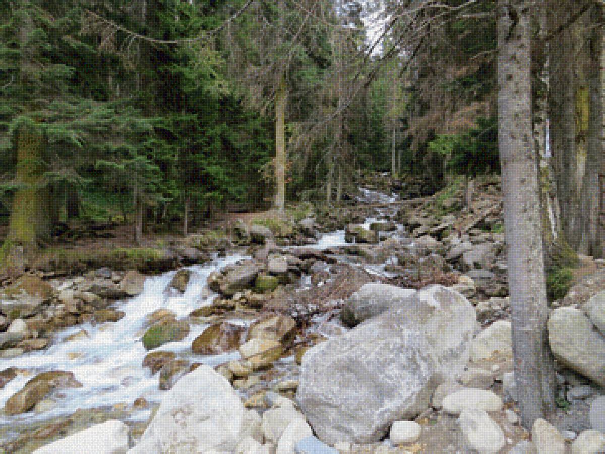 Горная река - природа - предпросмотр