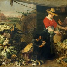 Схема вышивки «Овощная лавка»