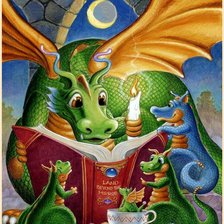 Схема вышивки «дракон»