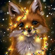 Схема вышивки «лиса»