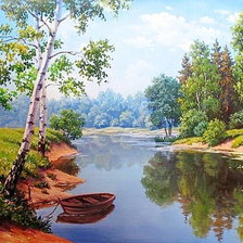 Схема вышивки «Пейзаж»