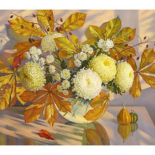 Схема вышивки «Осенний букет.»