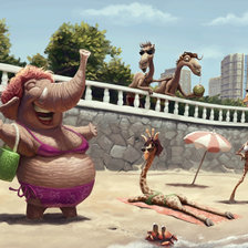 Схема вышивки «НЕЗНАКОМКА НА ПЛЯЖЕ»