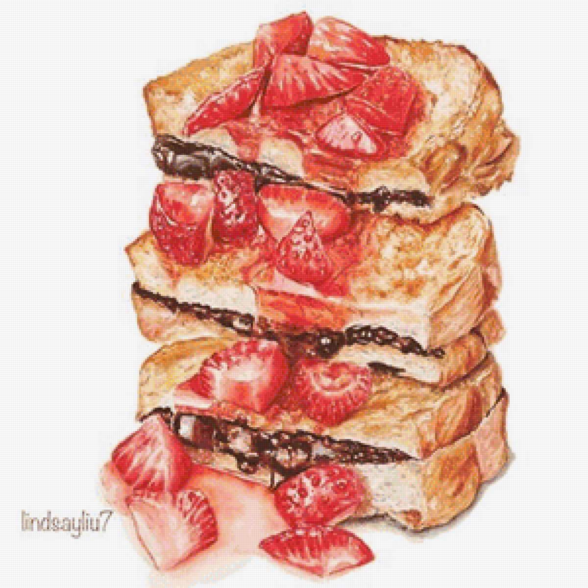 КЛУБНИЧНЫЙ СЕНДВИЧ - торты, пироженые - предпросмотр