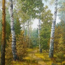 Схема вышивки «пейзаж»