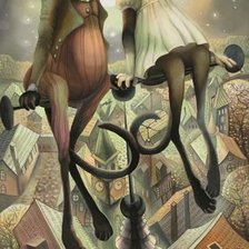 Схема вышивки «Коты на крыше 2»