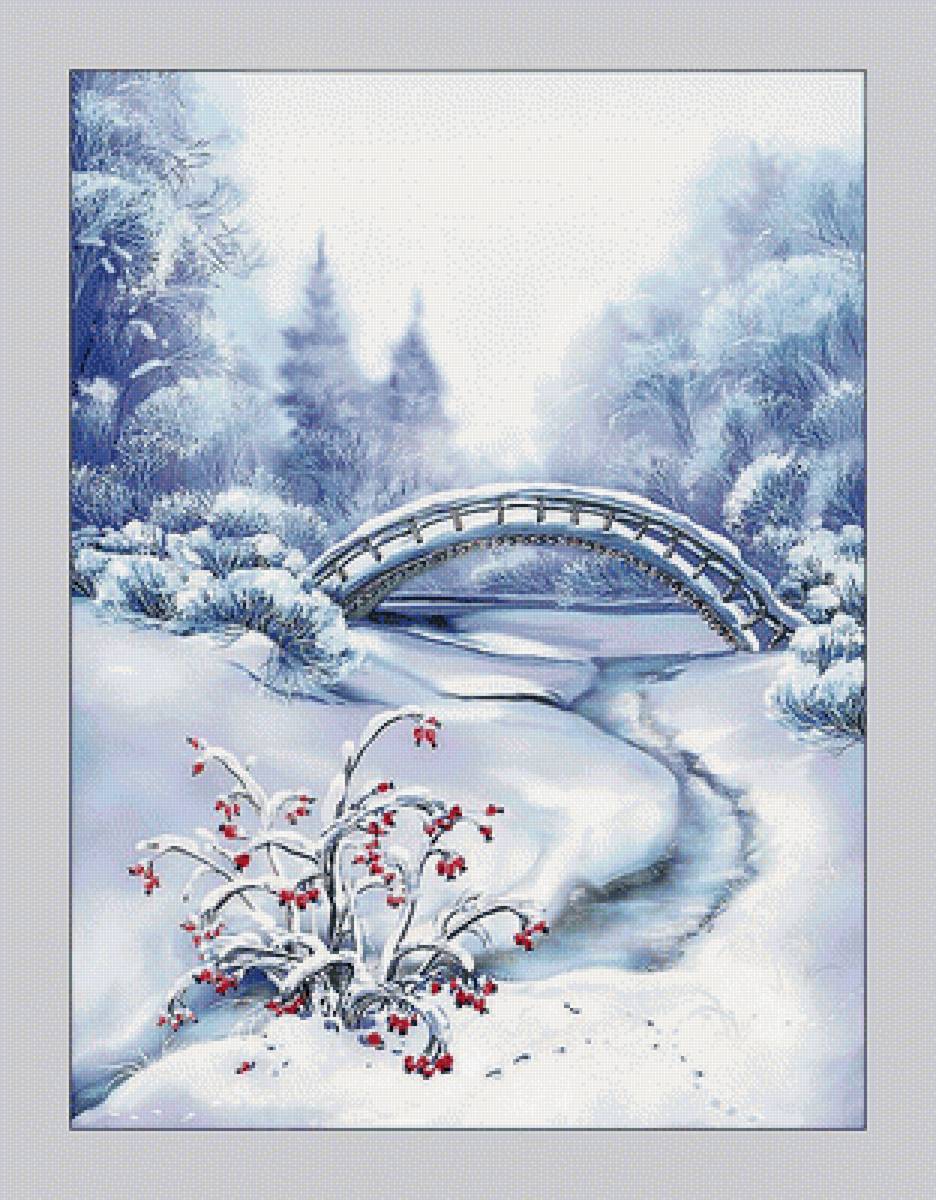 №2078766 - пейзаж, мост, зима - предпросмотр
