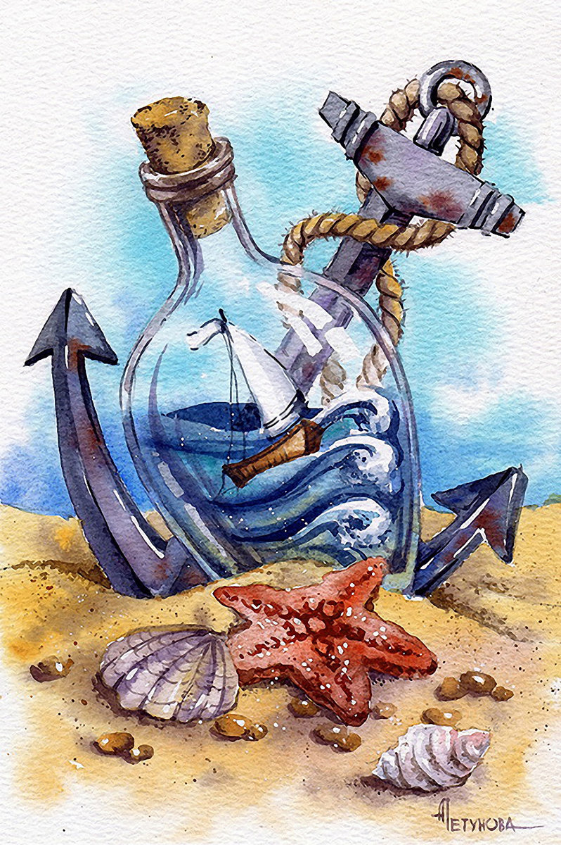 Берег моря - оригинал