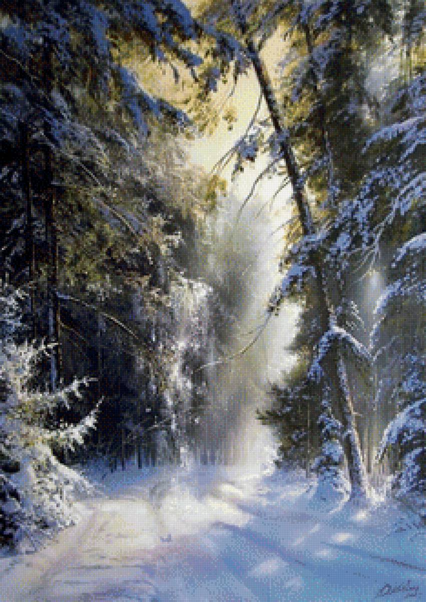 Зимний лес - зима, лес - предпросмотр