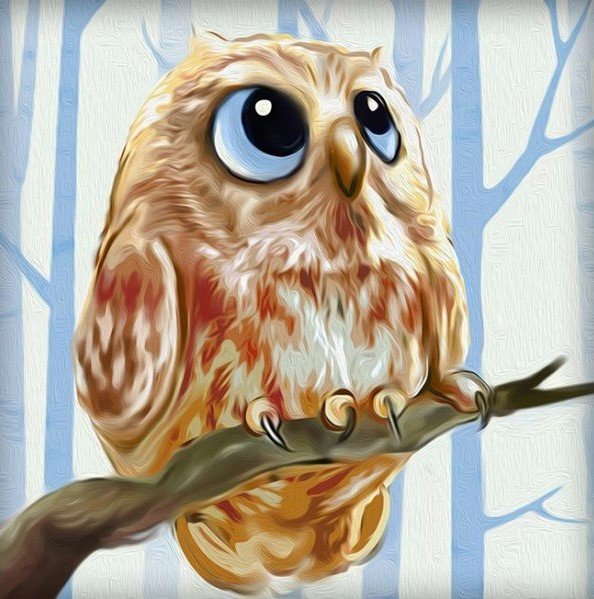 Совенок - сова - оригинал