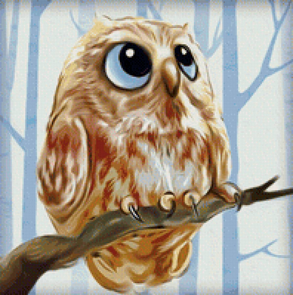 Совенок - сова - предпросмотр