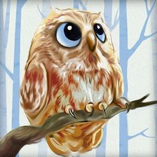 Схема вышивки «Совенок»