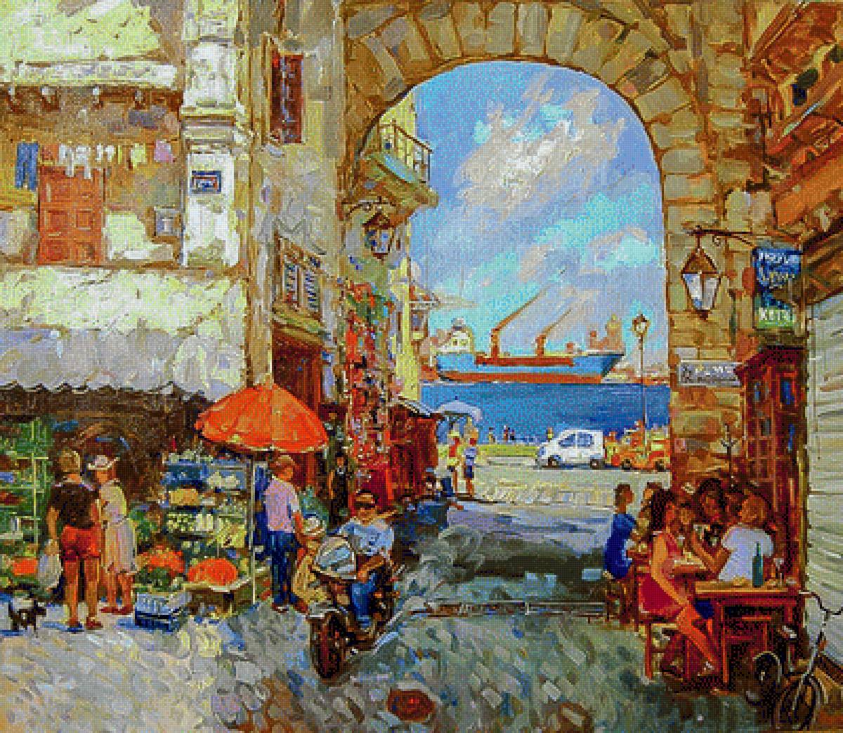 Memories Of Crete. - andrey mishagin painter.seascenes.people. - предпросмотр