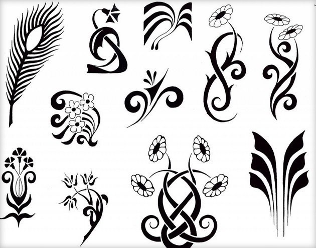 Узоры 4 - монохром - оригинал