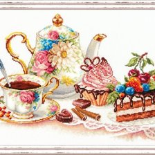 Схема вышивки «Чай для души»
