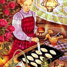 Схема вышивки «Хозяюшка»