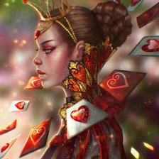 Схема вышивки «Красная королева»