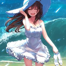 Схема вышивки «Девушка»