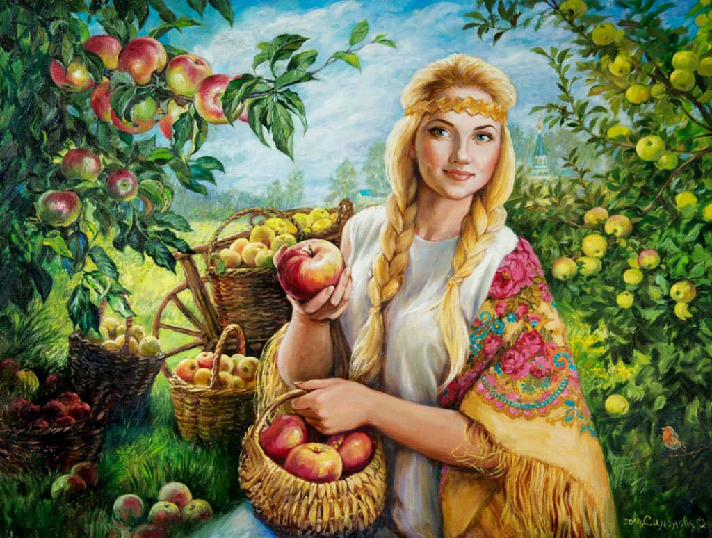 Девушка - иллюстрация, картина - оригинал