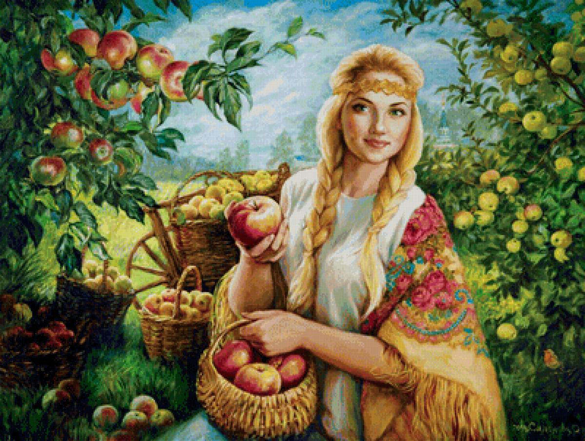 Девушка - иллюстрация, картина - предпросмотр