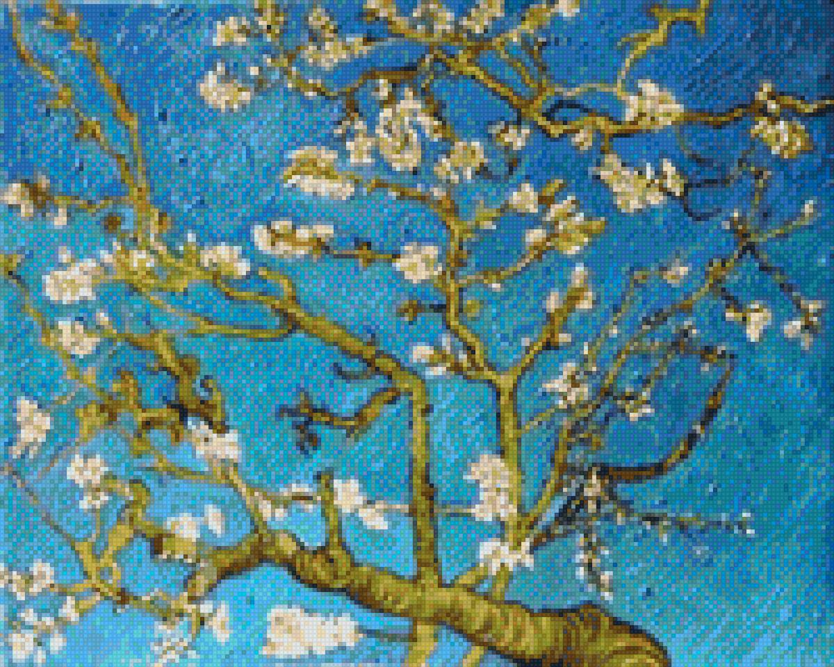 Ван Гог. Ветки цветущего миндаля - предпросмотр