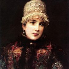Оригинал схемы вышивки «Портрет боярыни. Маковский» (№2083990)