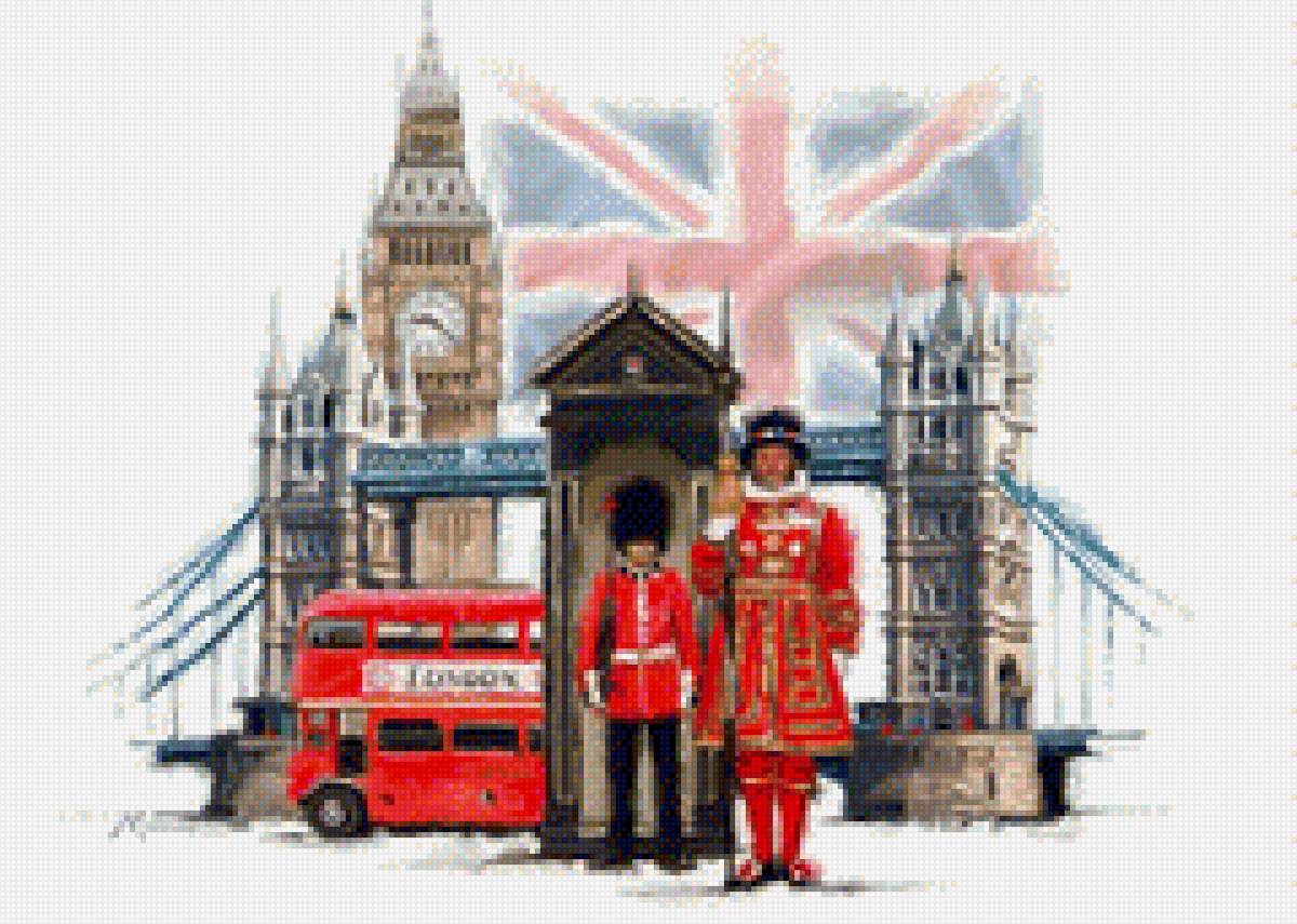 Лондон - караул, лондон, мост - предпросмотр