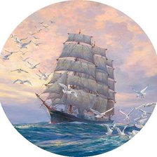 Схема вышивки «паруса»