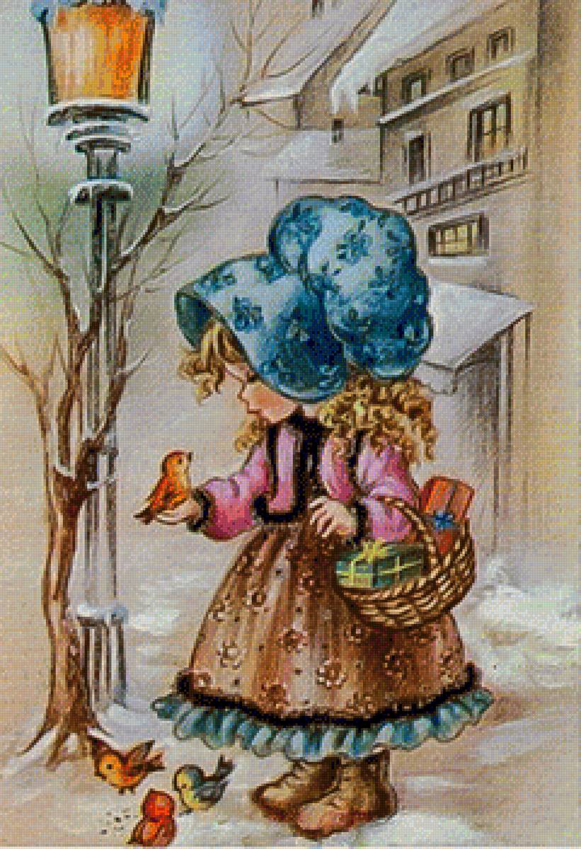 My Childhood Days. - snowscenes.children.birds. - предпросмотр