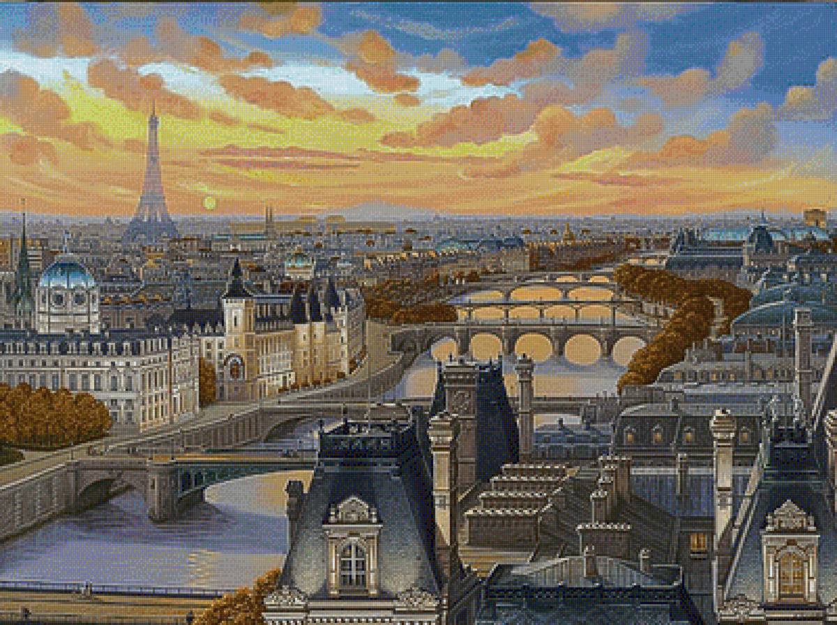 Quai De Conti. - liudmila kondakova art.scenarys.cityscapes. - предпросмотр