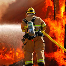 Схема вышивки «Пожарный»