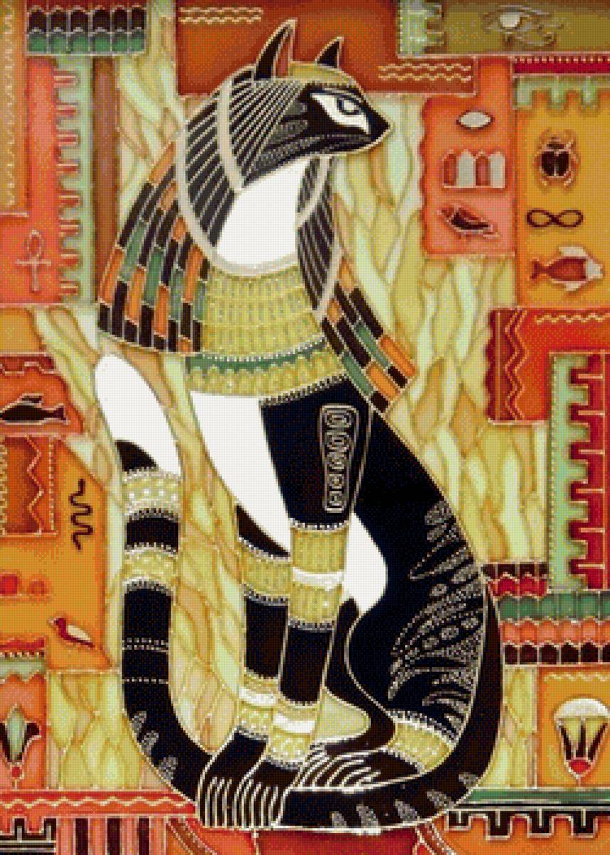 Древний Египет Бастет фрески