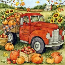 Схема вышивки «Дары осени»