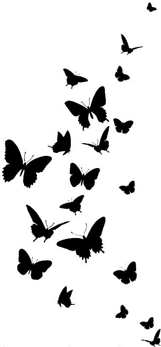 Бабочки 3 - монохром - оригинал