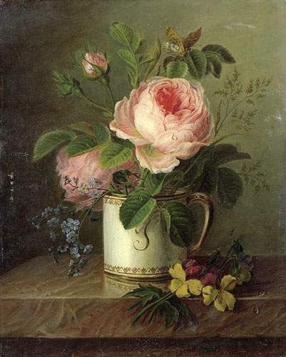 Букет роз. Корнелис Ван Спаендорк - розы, цветы, букет, натюрморт - оригинал