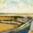 Предпросмотр схемы вышивки «Рыбацкие лодки на берегу в Сен-Мари, Ван Гог» (№2085567)