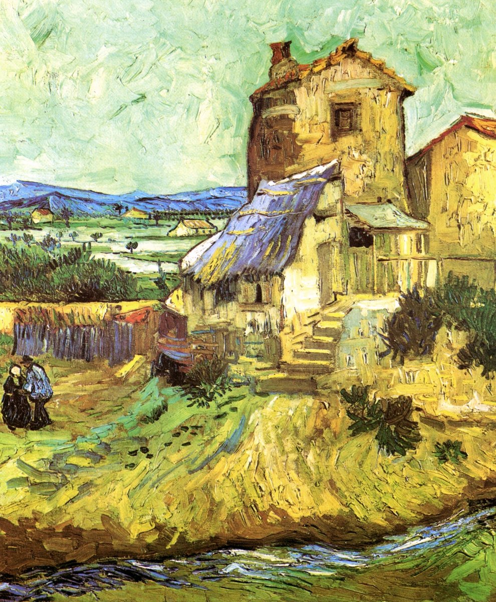 Старая мельница. Ван Гог - ван гог, пейзаж, мельница, живопись - оригинал